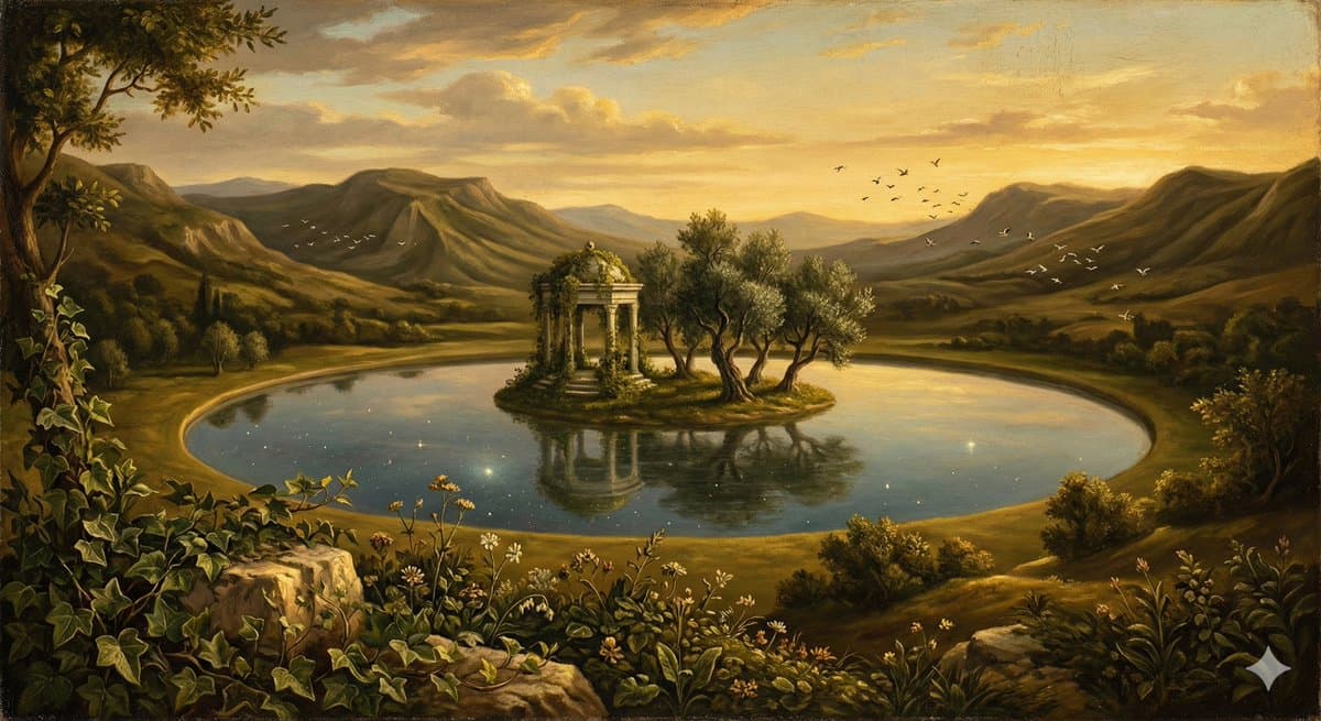 Surreal Nature in Renaissance Oil Painting Style — example 1