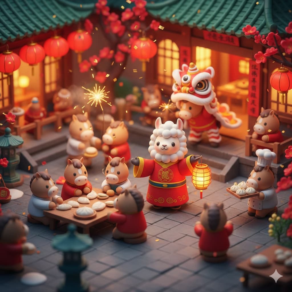 Cute Popmart Chinese New Year Llama — example 2