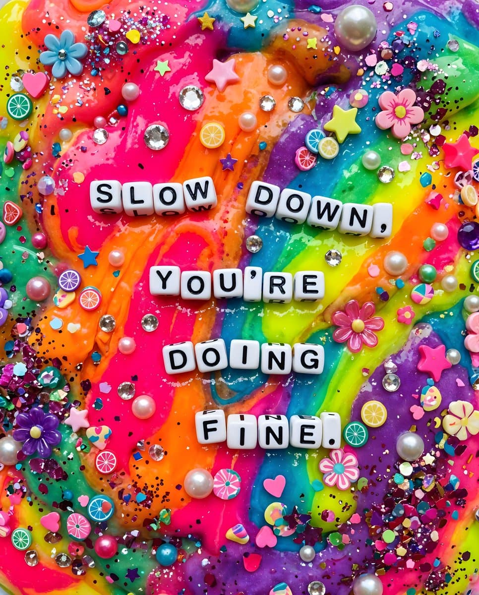 Vibrant Chaotic Slime Collage — example 1