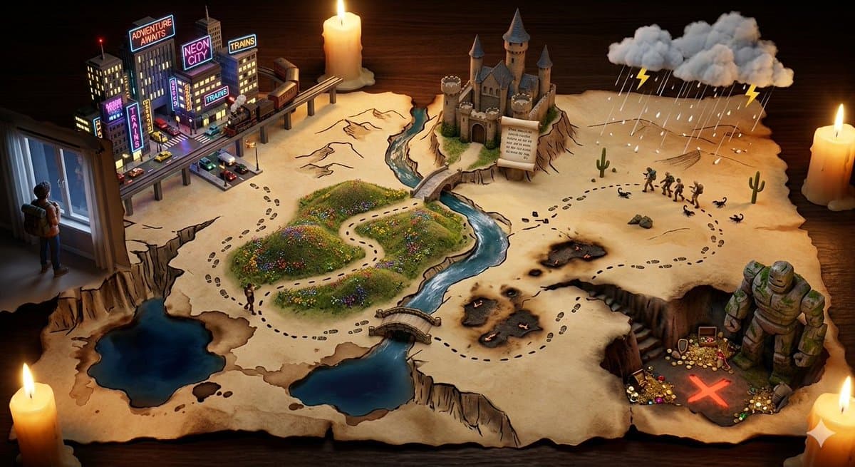Treasure Map Adventure Prompt for Nano Banana 2 — example 1