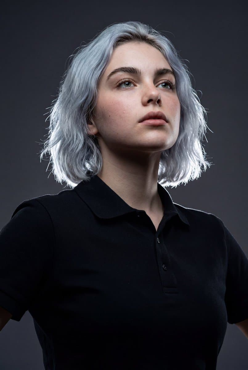High-Impact Editorial Studio Portrait with Identity Lock — example 1