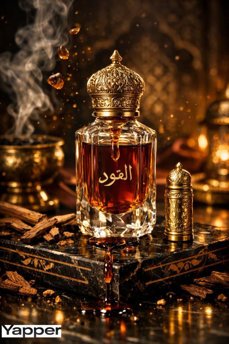 Ultra-Premium Arabian Luxury Perfume Product Photography — example 1