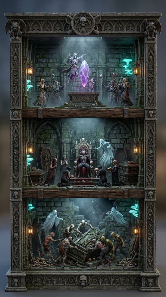 Ornate Diorama of Undead Dungeon — example 1