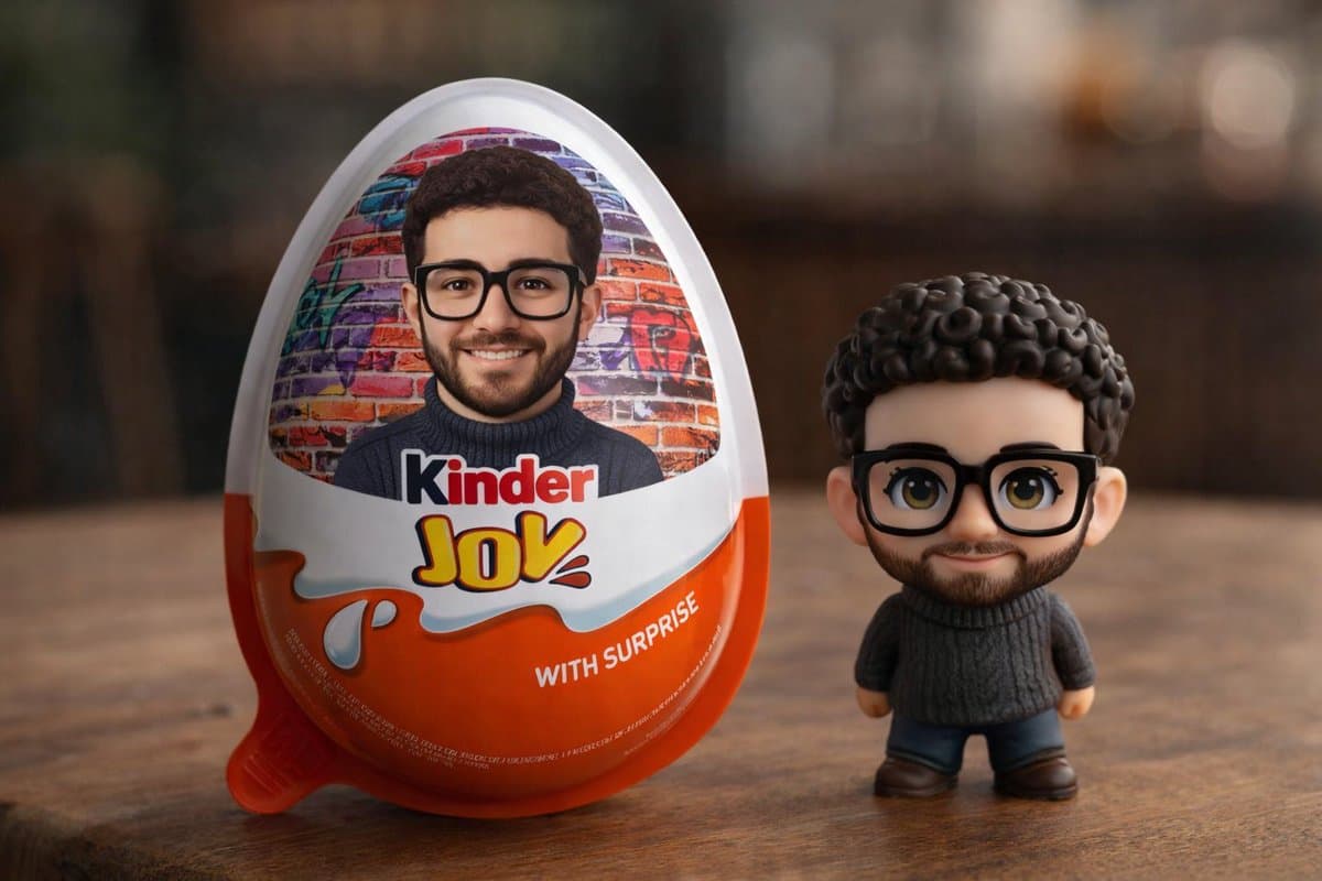 Hyper-realistic Product Photography of Kinder Joy