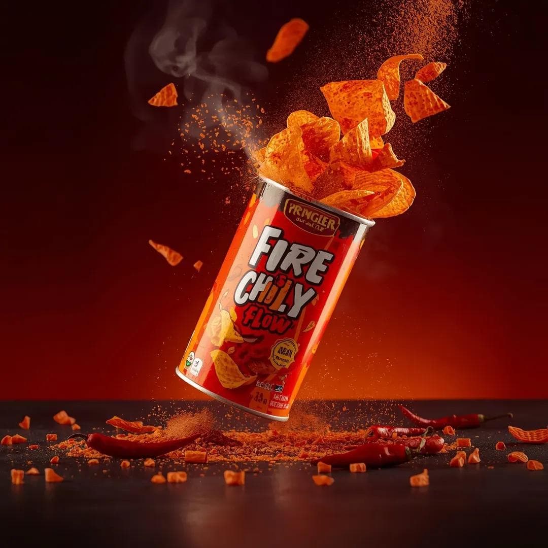 Exploding Pringles Can Advertising Prompt — example 4