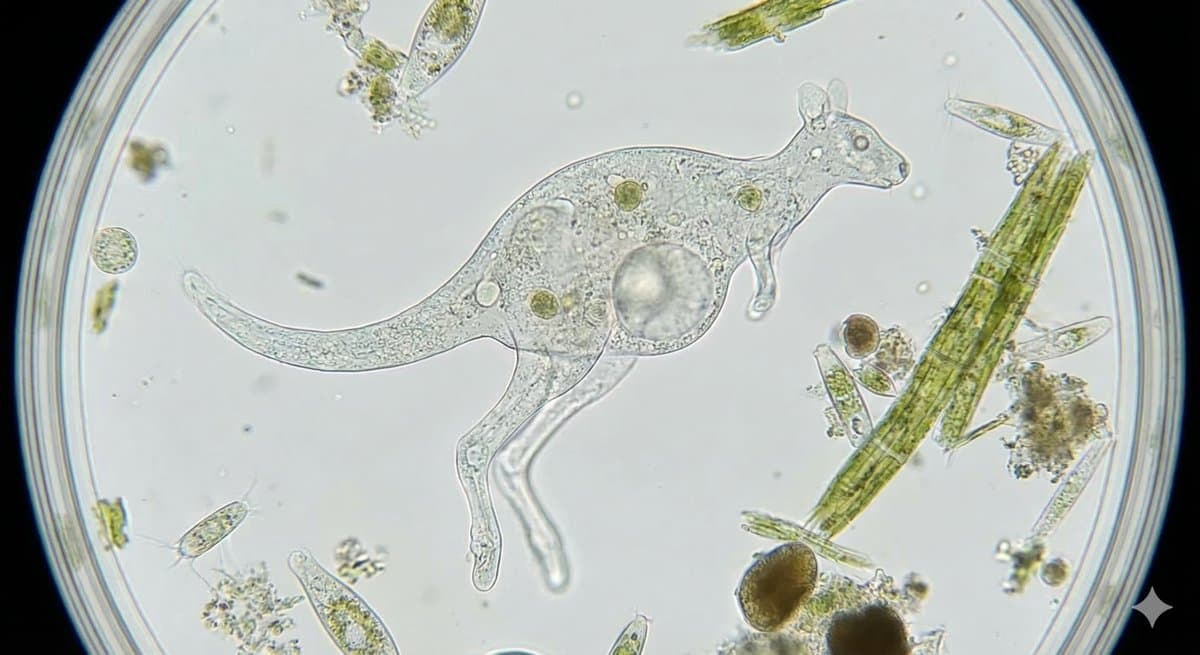 Kangaroo-Inspired Single-Celled Organism — example 1