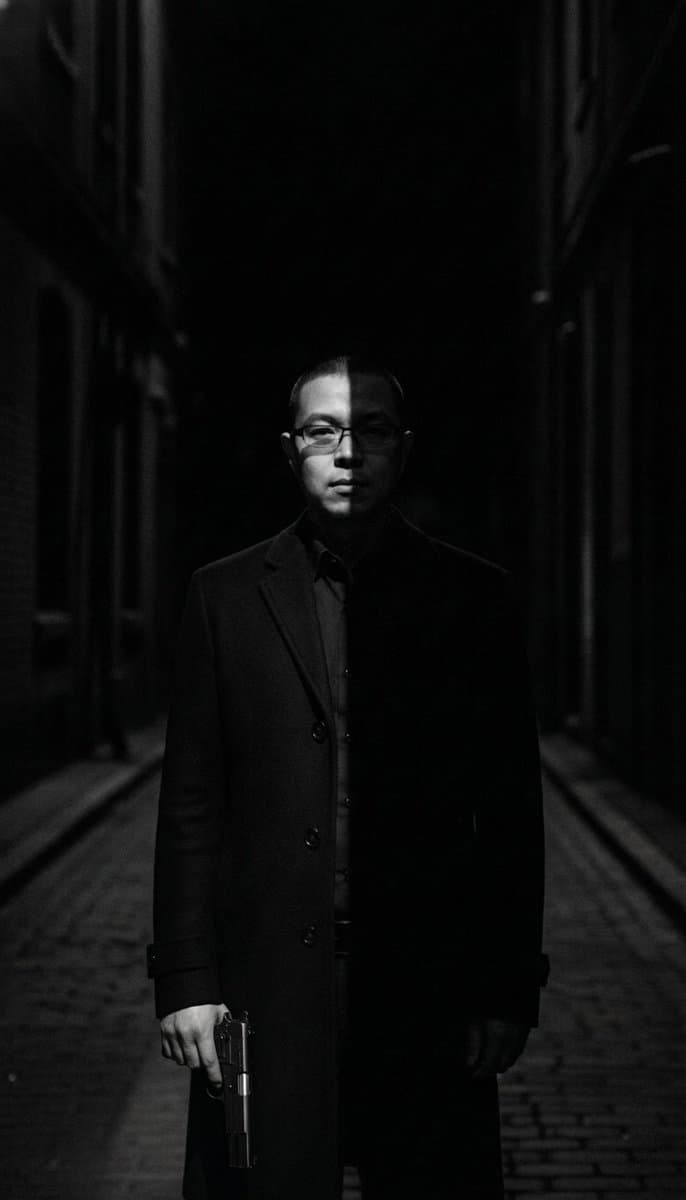 Film Noir Cleaner Portrait Prompt for Nano Banana Pro — example 1