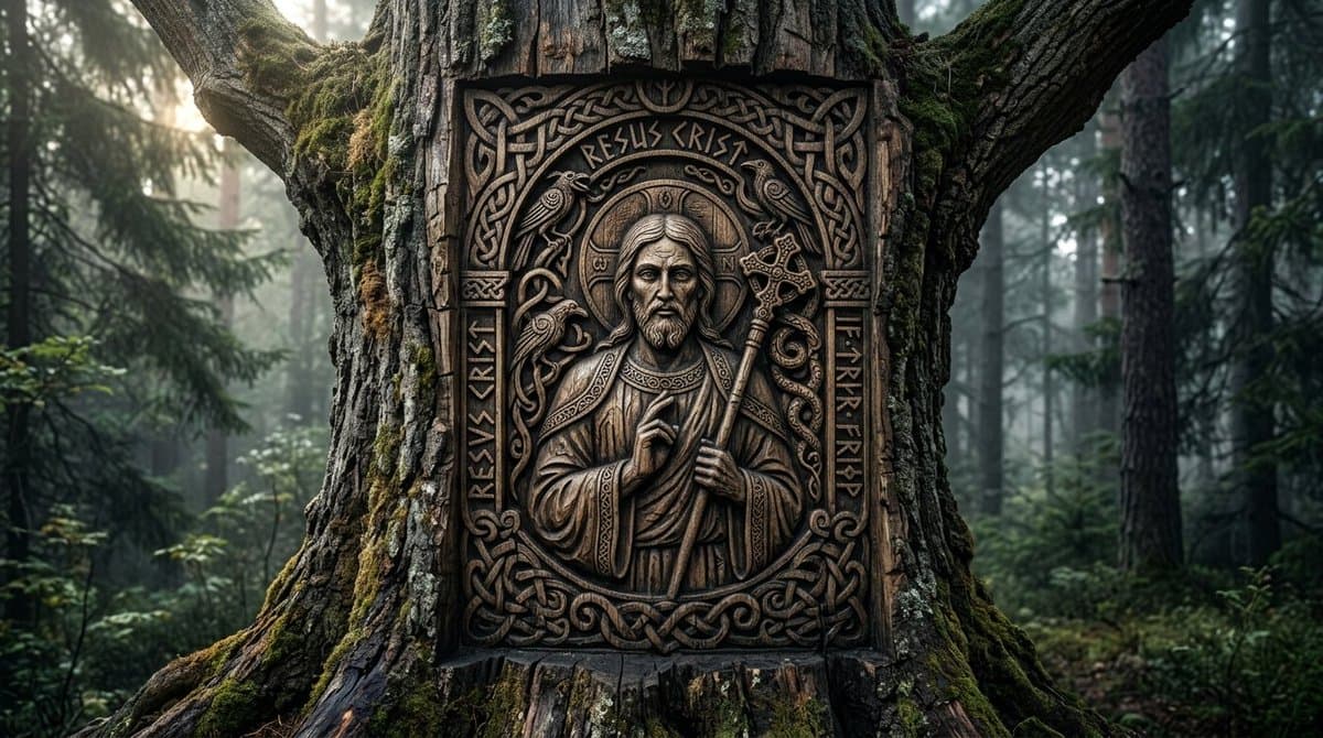 Viking Tree Carvings — example 3