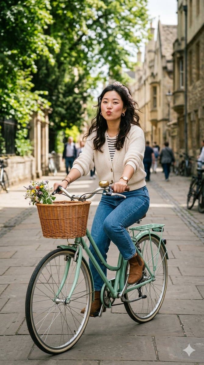 Candid European Bicycle Shot — example 1