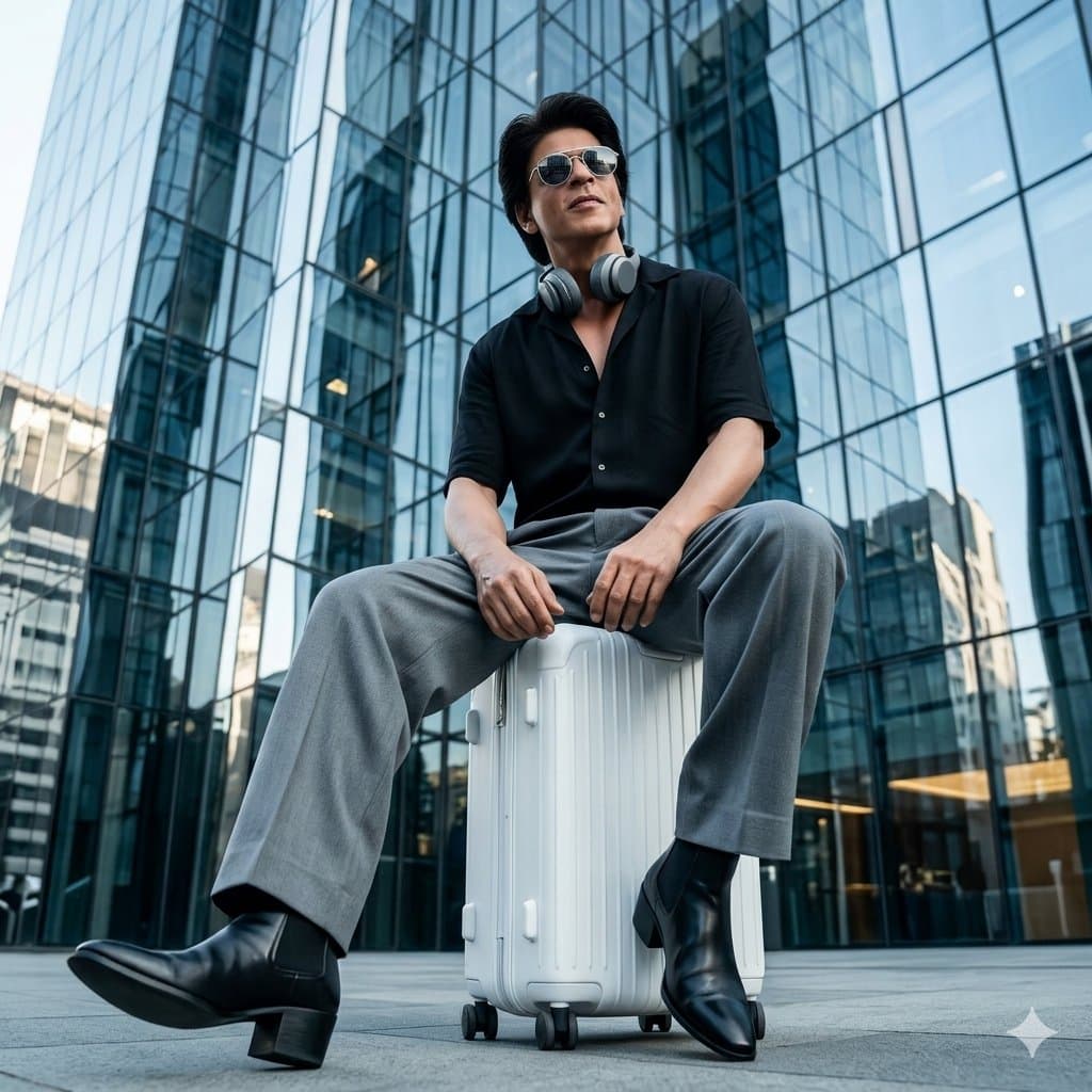 Urban Plaza Fashion Portrait — example 1