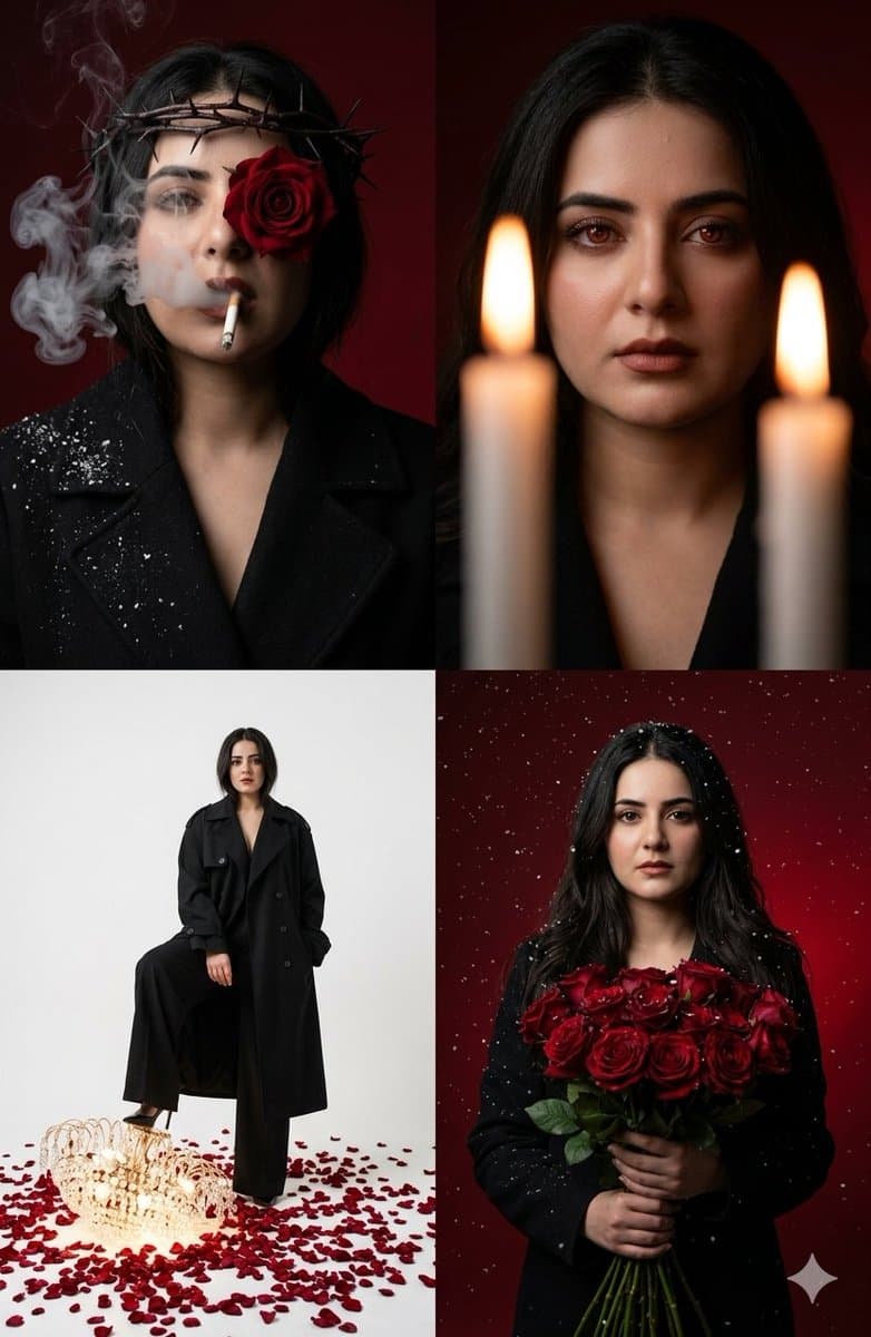 Neo-Noir Editorial Collage — example 1