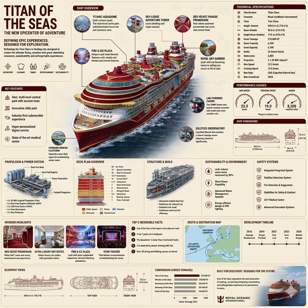 Luxury Cruise Ship Editorial Infographic — example 1