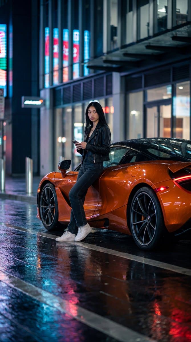 Cinematic McLaren 720S Night Photography — example 1