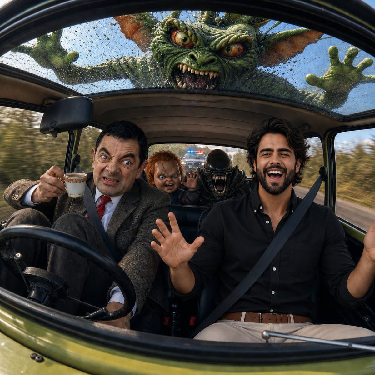 Mr Bean Mini Cooper Chaos — example 1