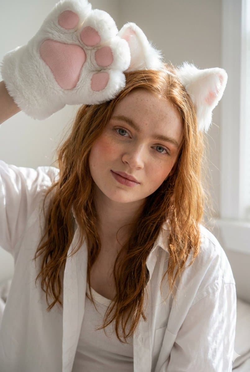 Cute Cat Cosplay Bedroom Portrait — example 1