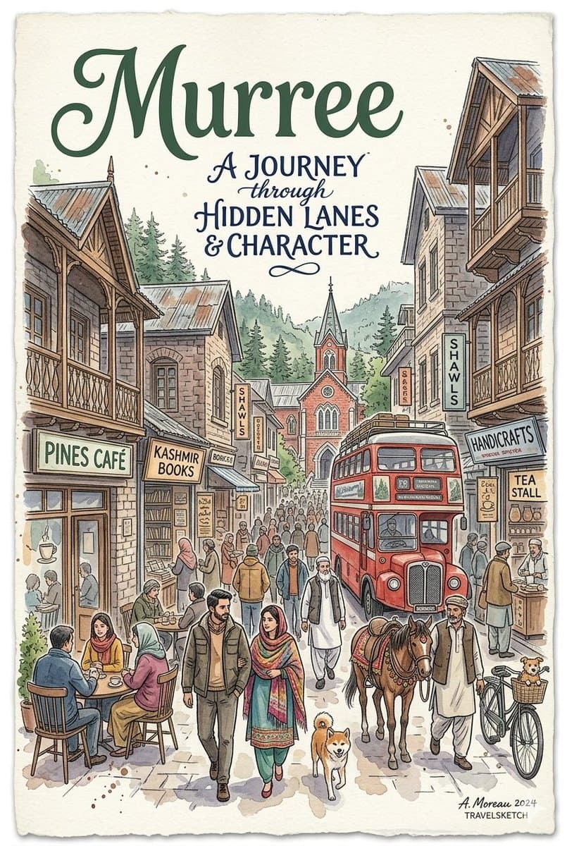 Watercolor Travel Poster Fusion — example 1