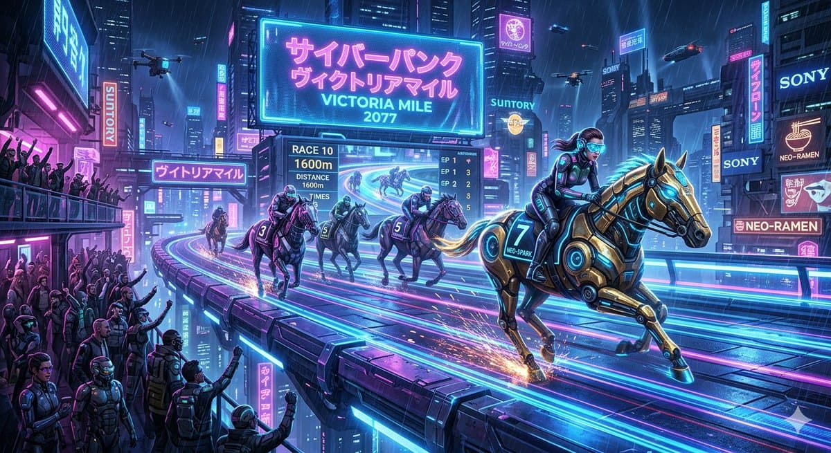 Cyberpunk Victoria Mile Racing — example 1
