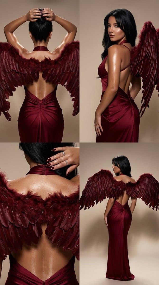 Dark Luxury Fallen Angel Editorial — example 1