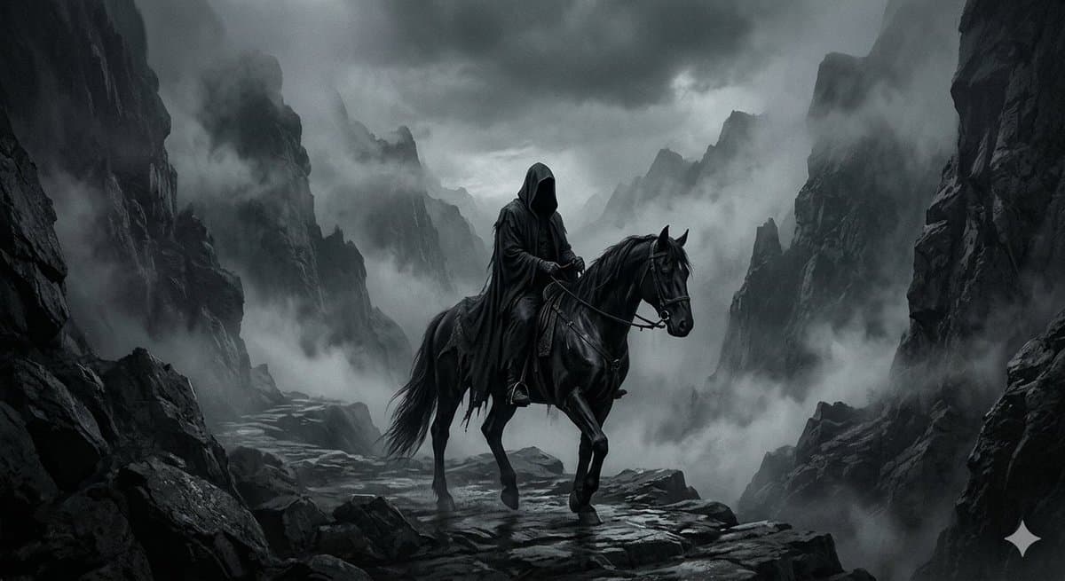 Haunting Dark Fantasy Rider — example 1