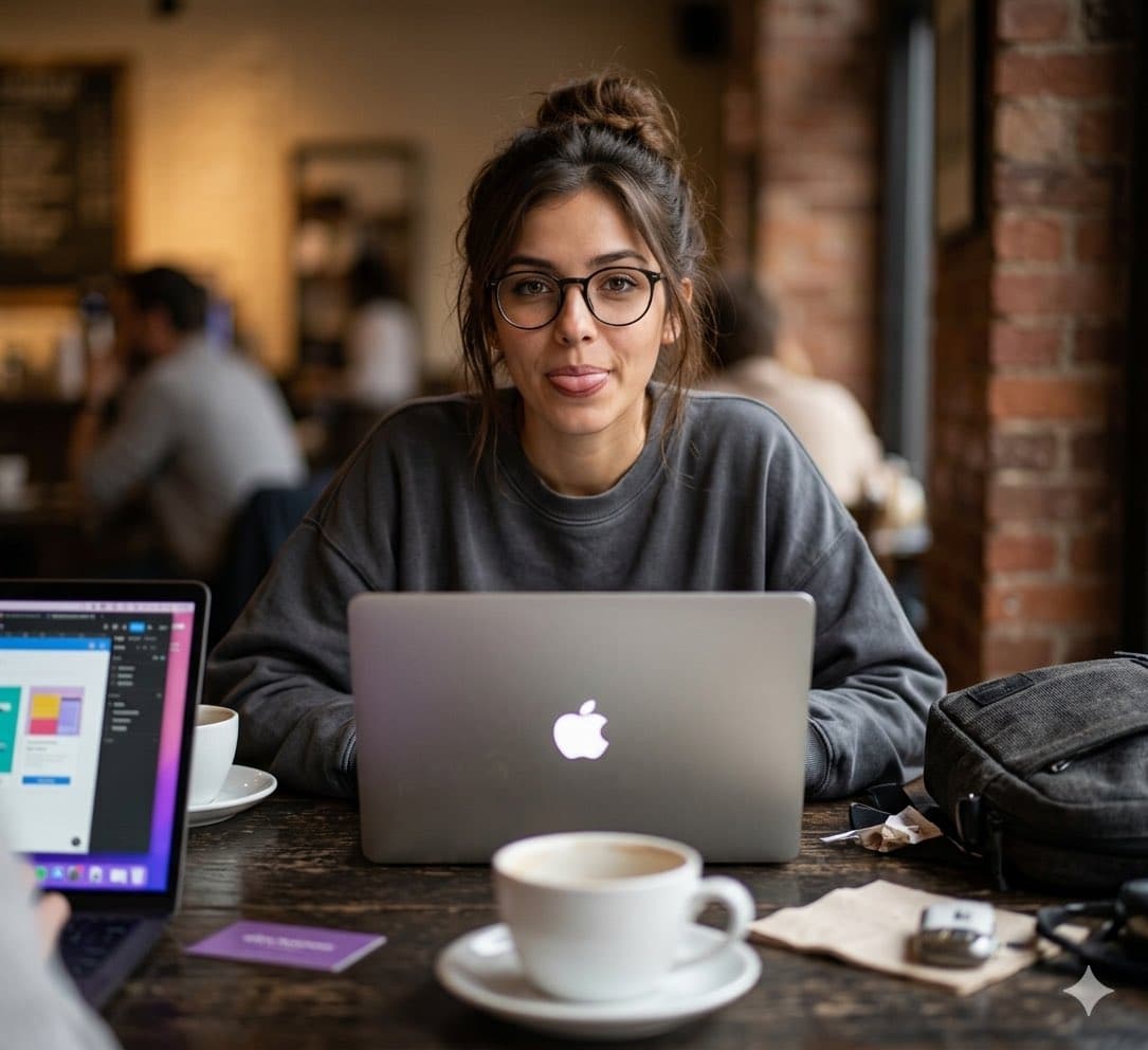 Candid Café Lifestyle Scene — example 1