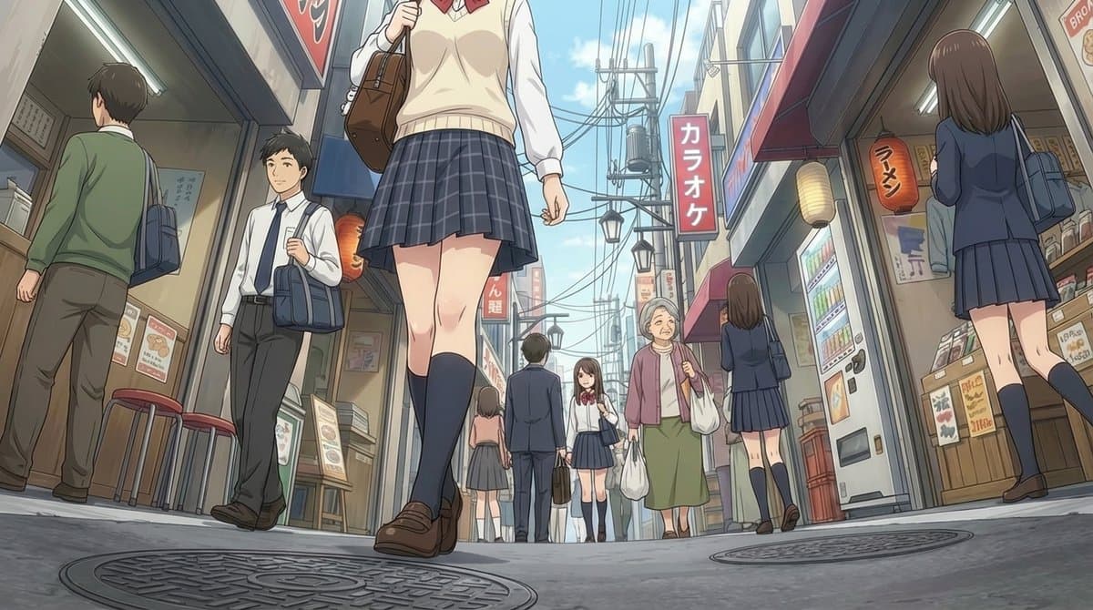 Extreme low-angle shot — example 1