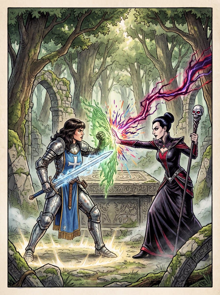 1980s RPG manual cover in 4K — example 1