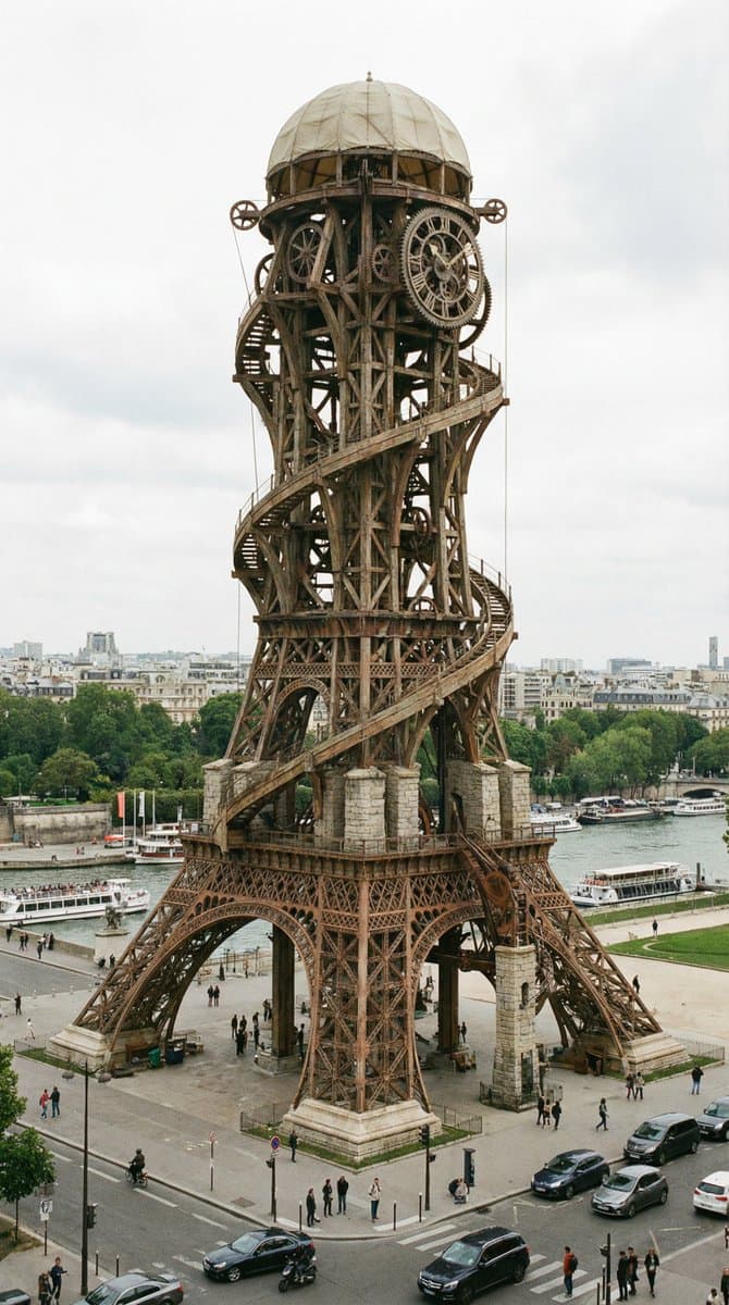 Hyper-Realistic Landmark Redesign by Famous Designer — example 1