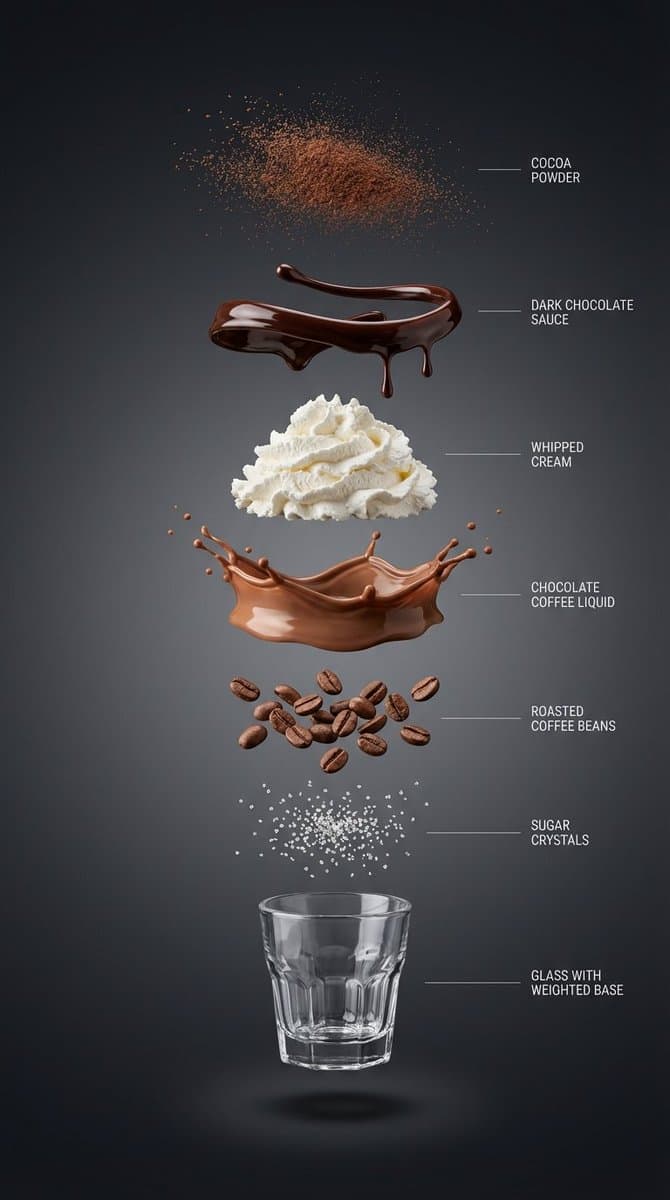 Exploded View Infographic Prompts for Coffee and Milkshakes — example 1