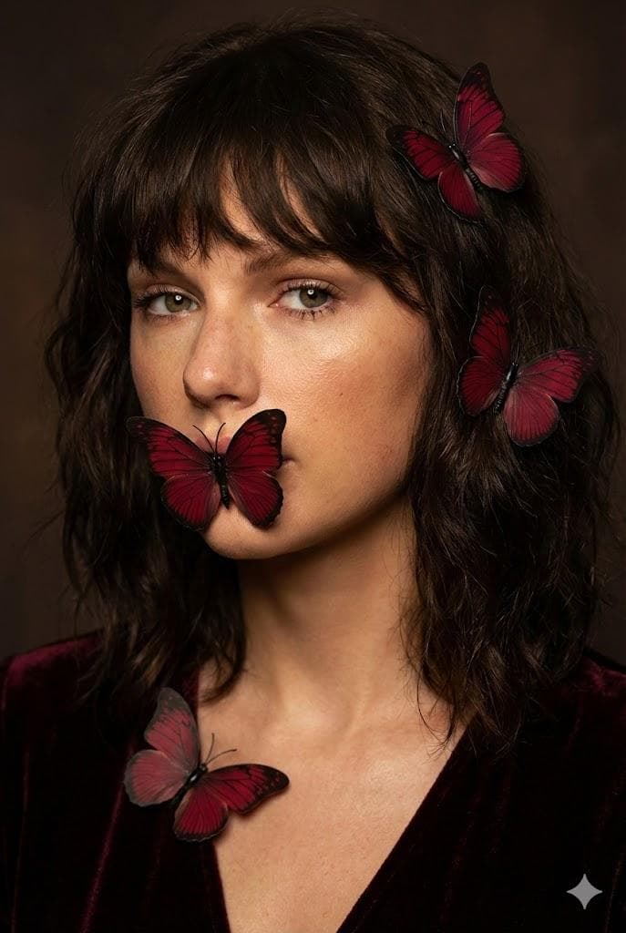 Mysterious Portrait with Butterflies (Duplicate) — example 1