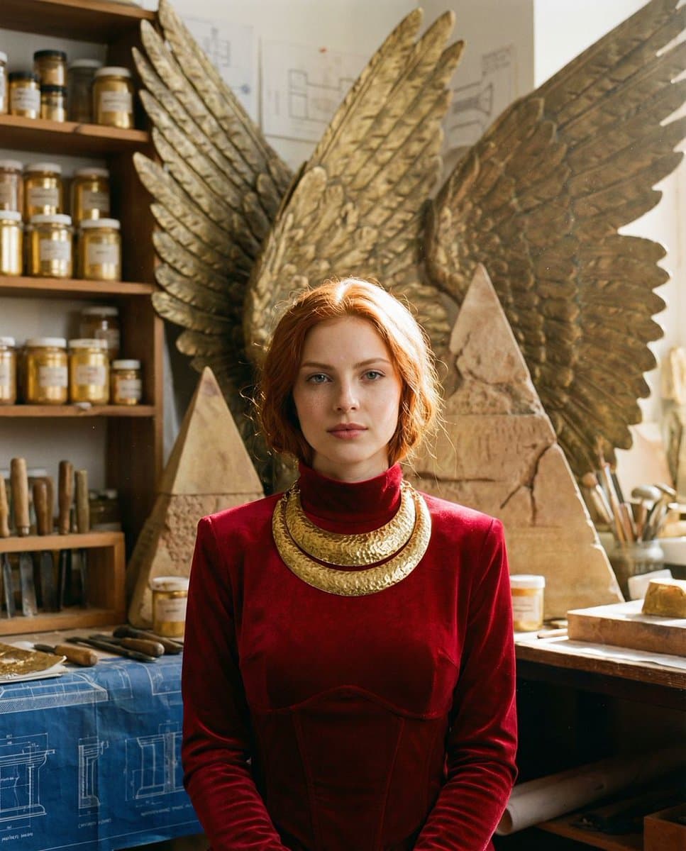 Ancient Restoration Atelier Editorial Portrait — example 1