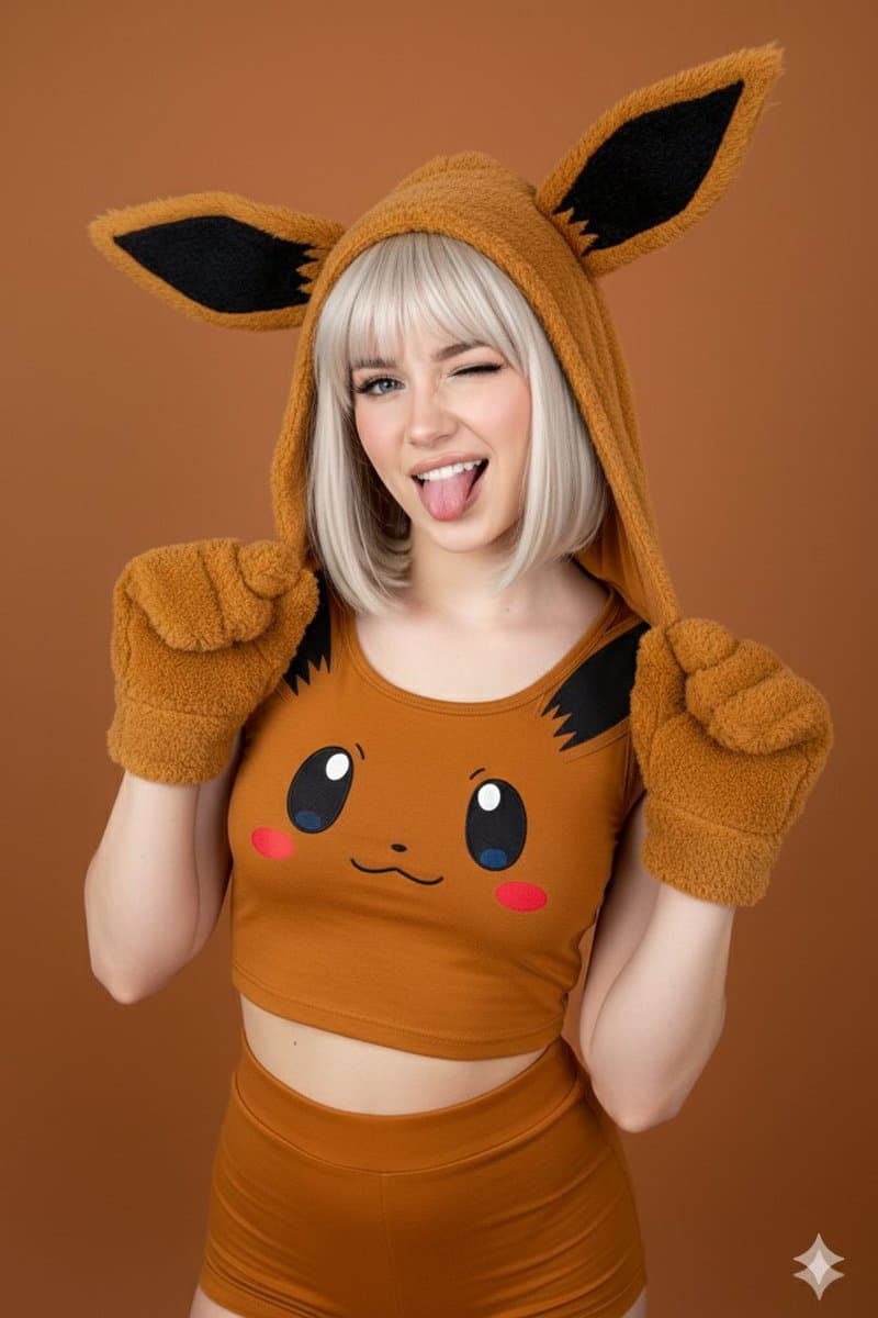 Ultra-photorealistic Eevee Cosplay Portrait — example 1