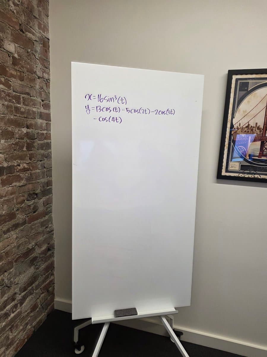 Formula graph on whiteboard — example 1