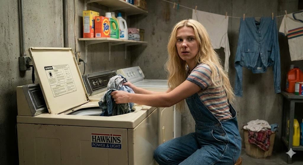 Detailed Narrative Prompt for Eleven (Stranger Things) and Sydney Sweeney Scenes — example 1