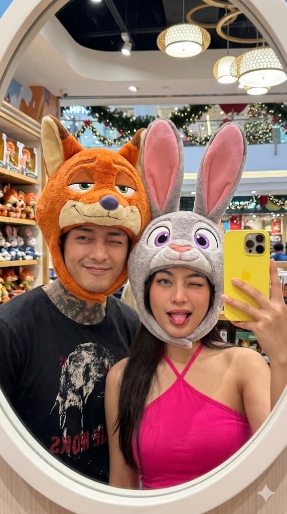 Zootropolis Couple Mirror Selfie Prompt — example 3