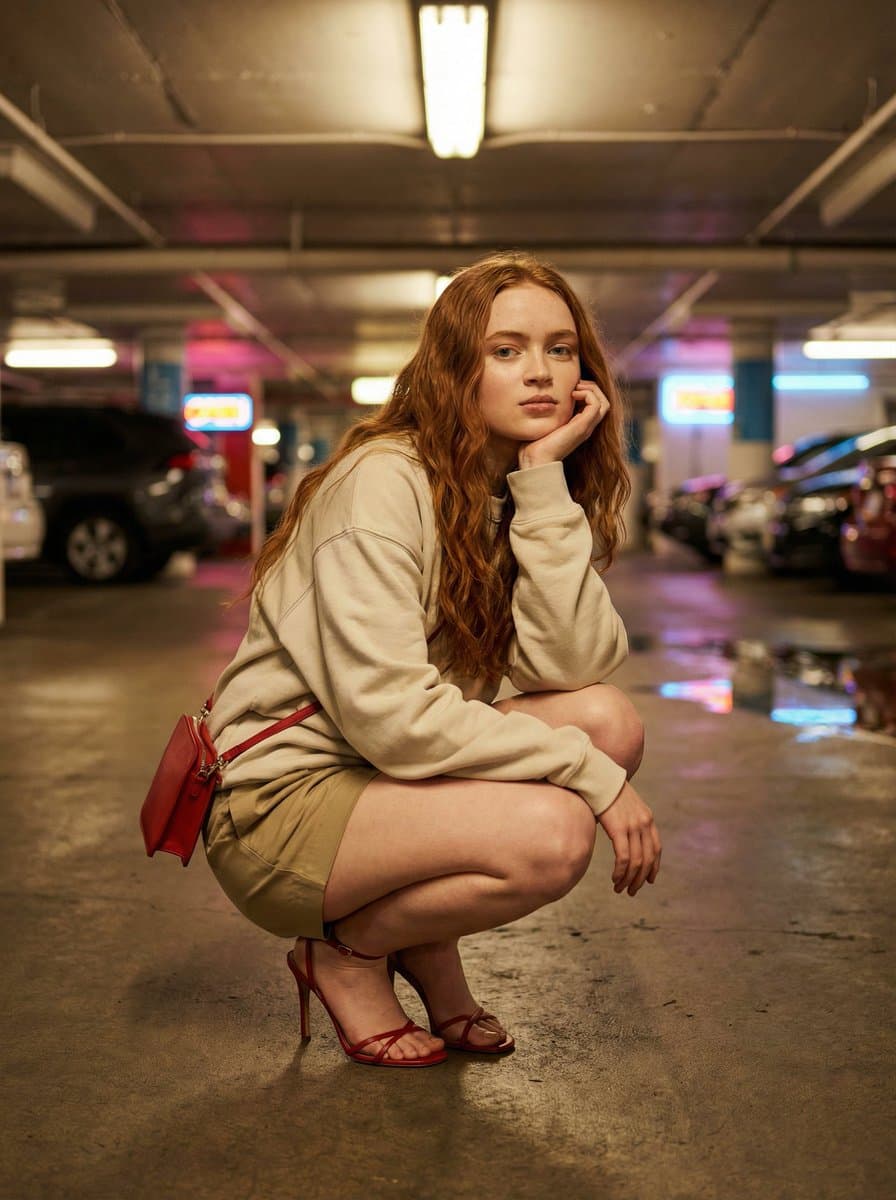 Urban Fashion Editorial in Underground Parking — example 3