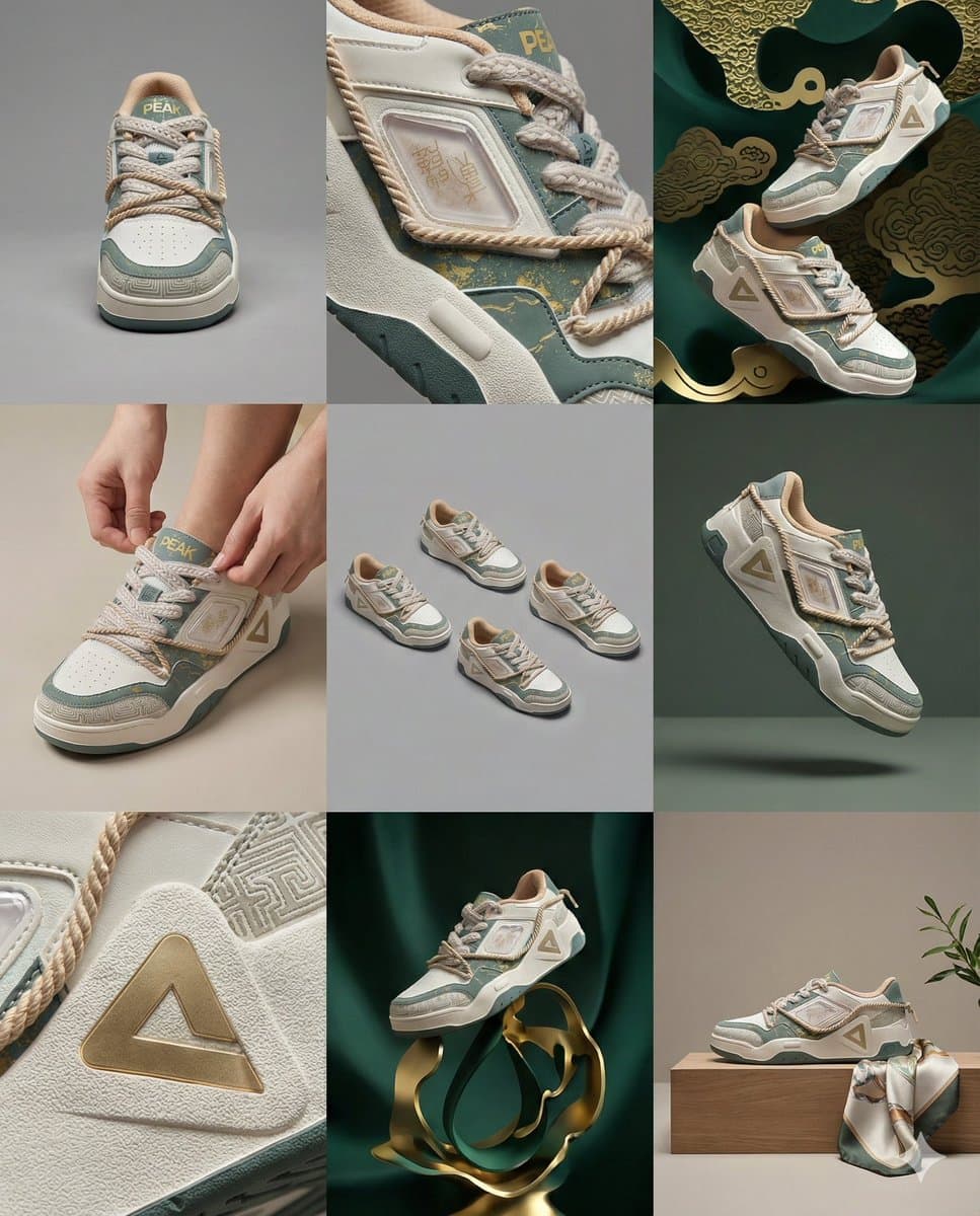 3x3 Visual Storyboard for Product Branding — example 1