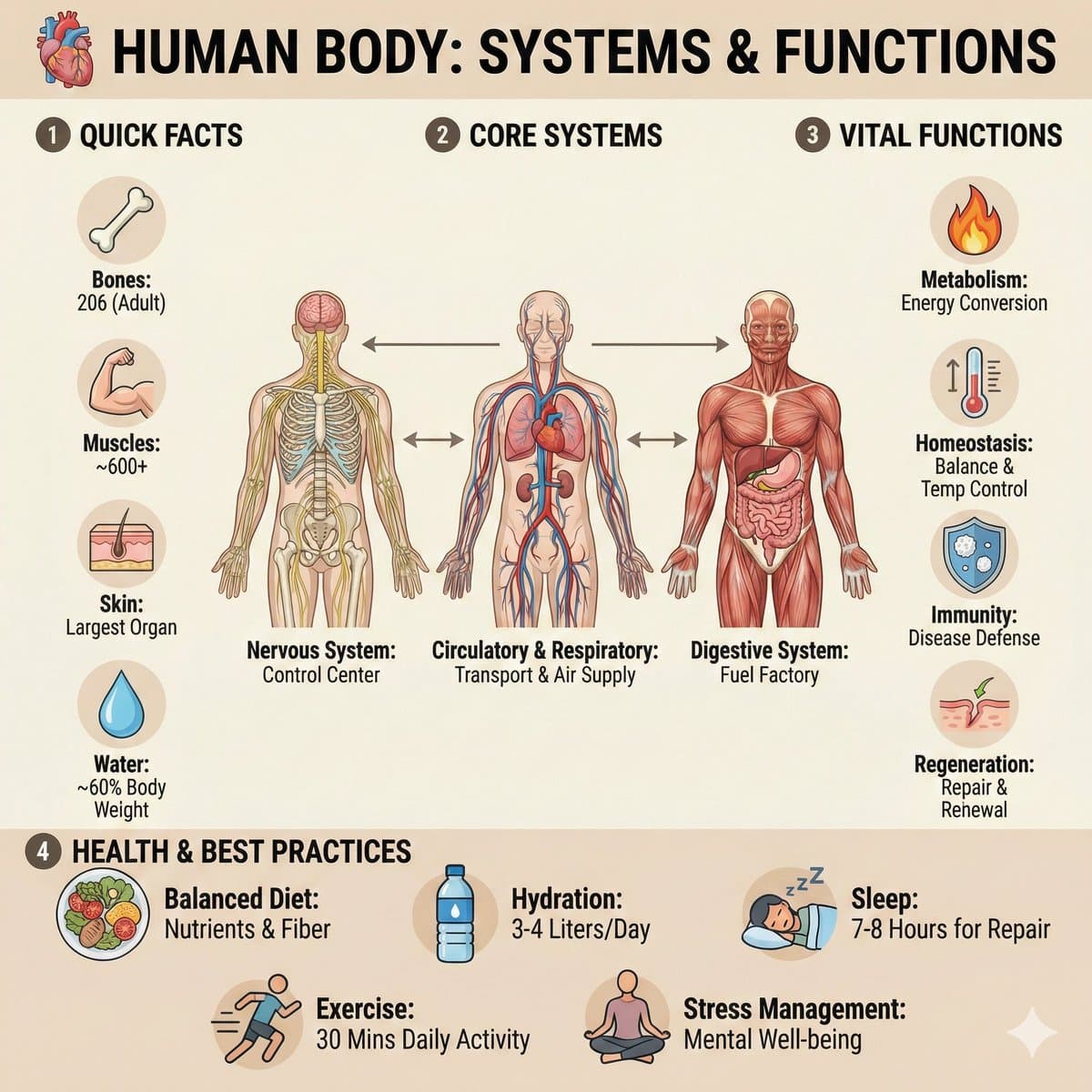 Ultra-Clean Anatomy Infographic Prompt — example 1