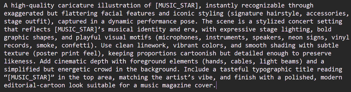 Music Star Poster Generation Template (Duplicate) — example 1