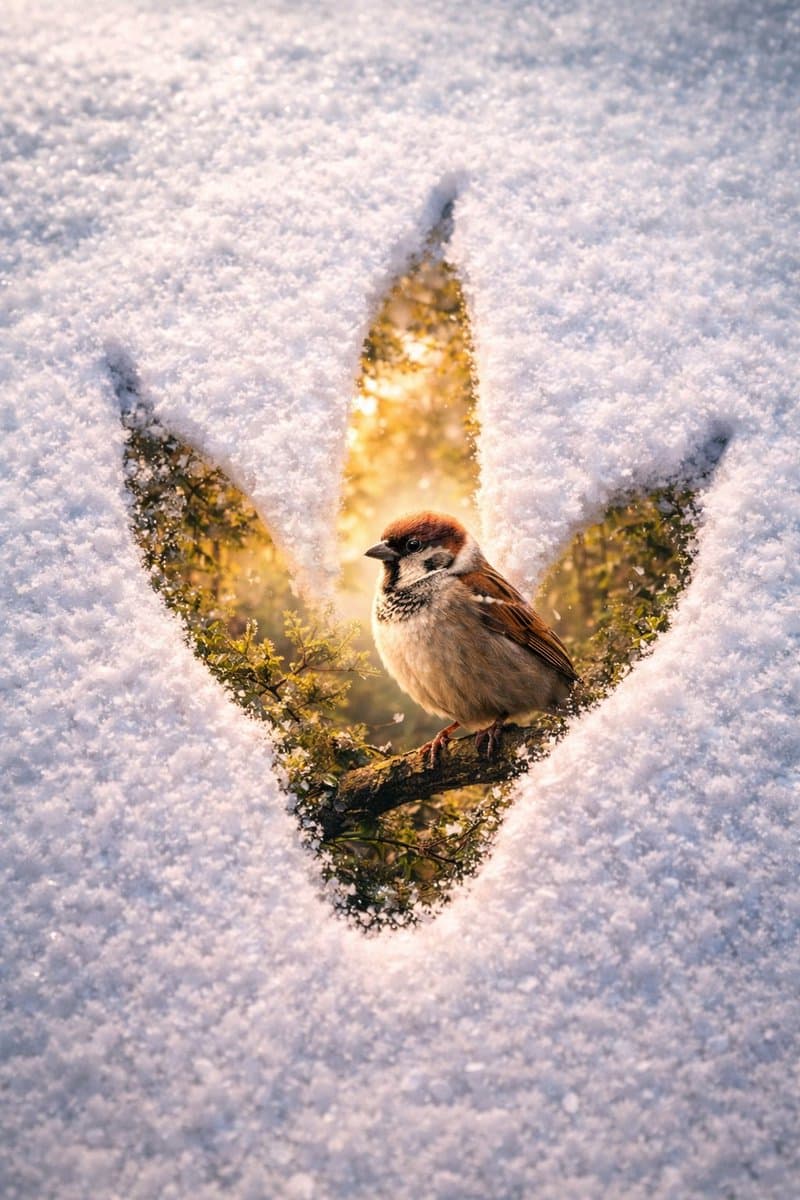 Surreal Pawprint Photo Manipulation Template — example 2