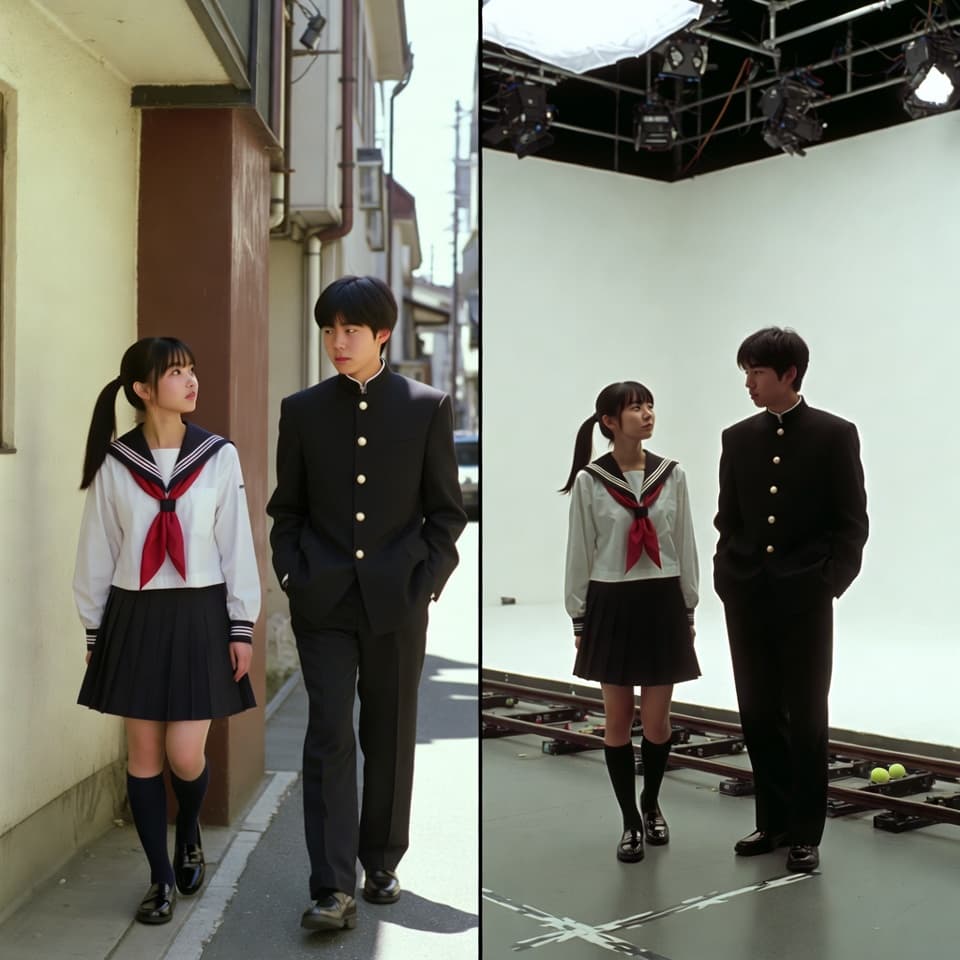 VFX Comparison Image Prompt (Before/After) for Nano Banana Pro — example 1