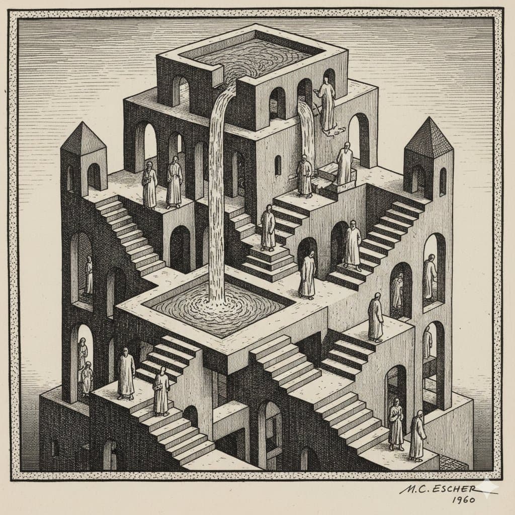 Escher-style Optical Illusion Generation — example 1