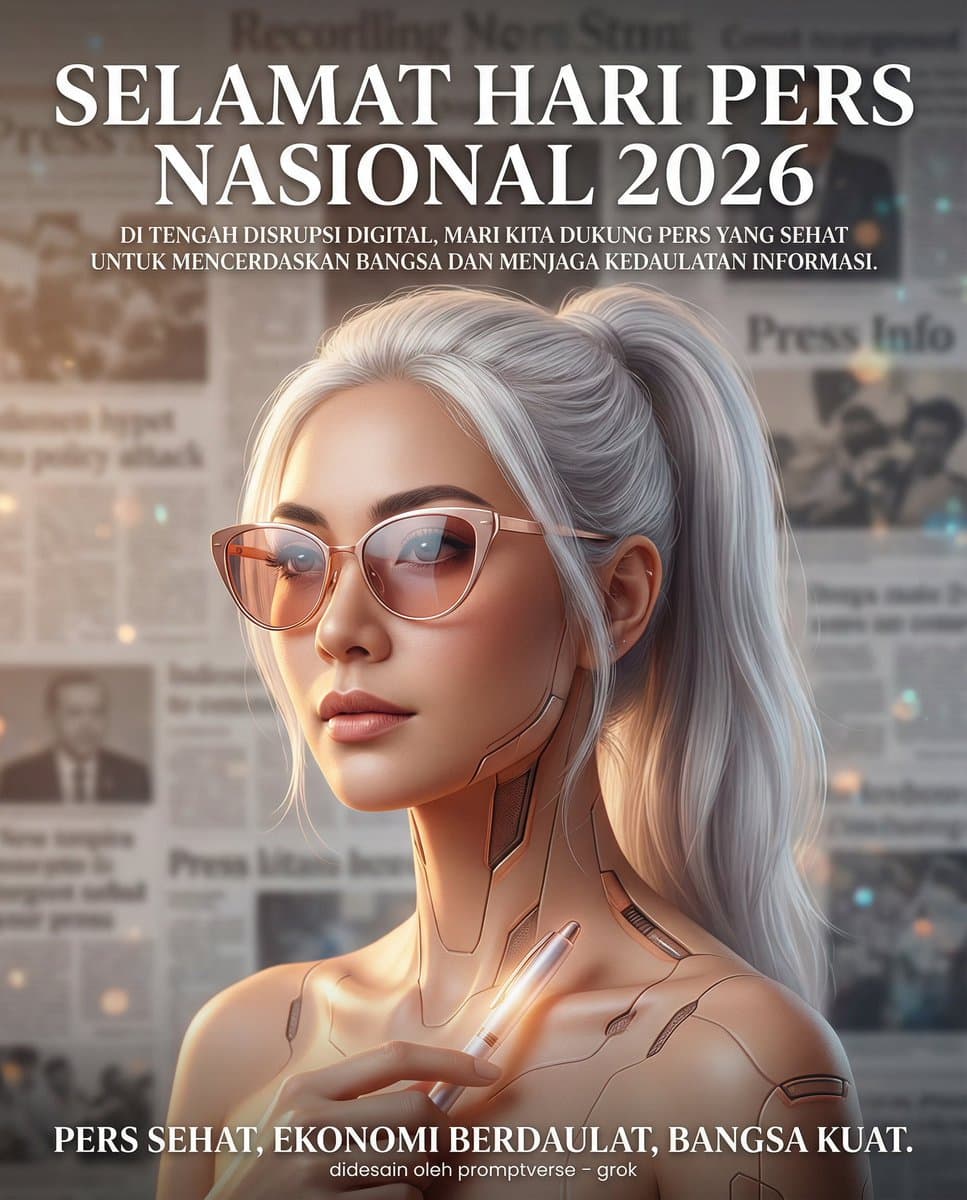Editorial Poster for Hari Pers Nasional 2026 — example 2