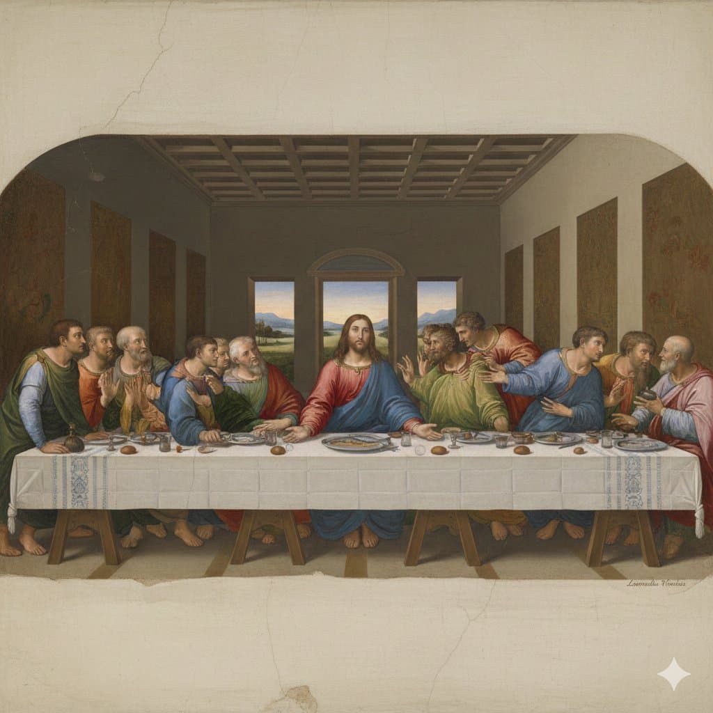 Da Vinci's Last Supper Style Image Generation — example 1