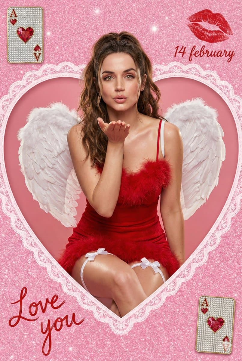 Valentine Angel Heart Glamour Editorial — example 1