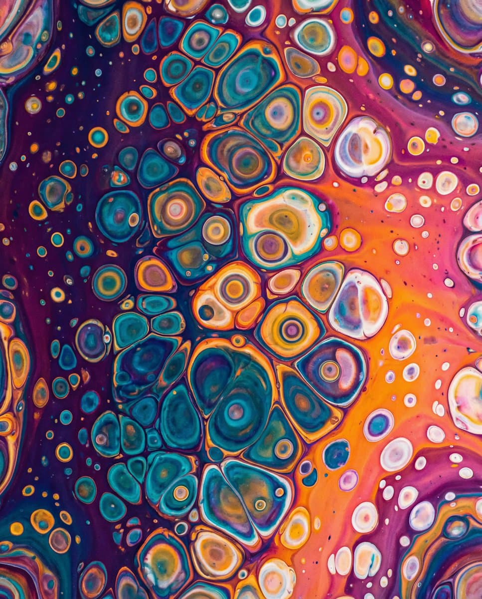 Vibrant Abstract Fluid Art Pour — example 1