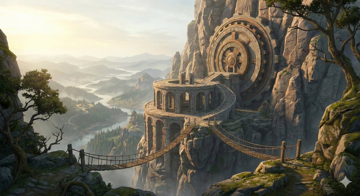 Cinematic Concept Art for Ancient Astronomical Observatory — example 1