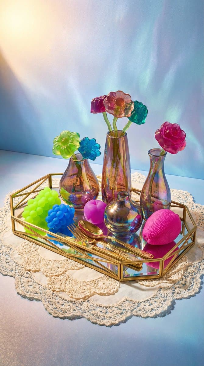 Maximalist Tabletop Arrangement Product Photography — example 1