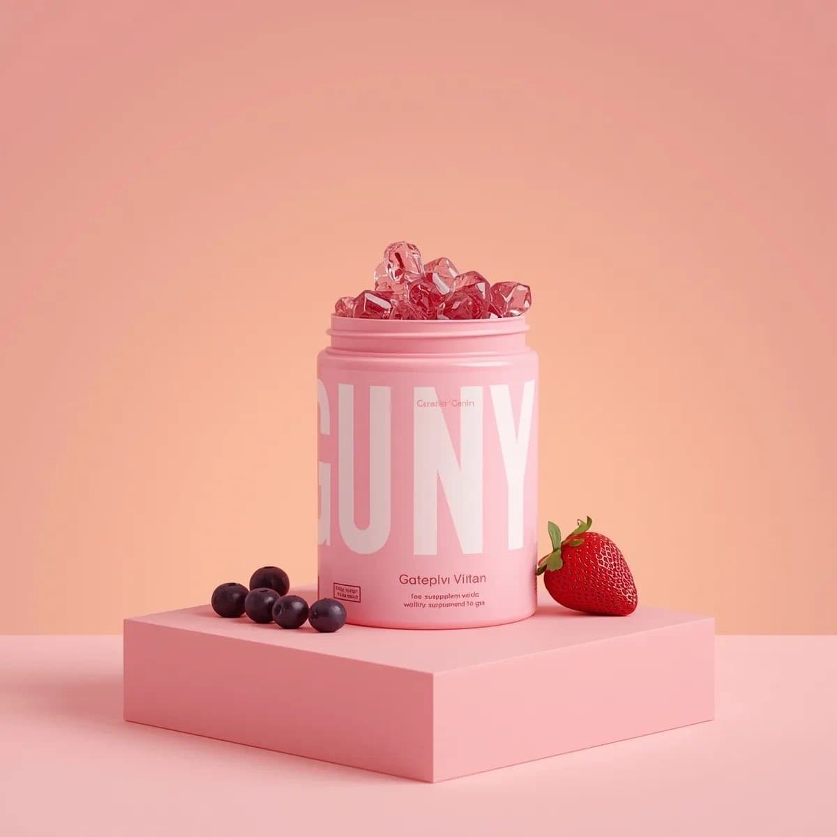 3D Product Render of Gummy Vitamin Jars (4 Variations) — example 2