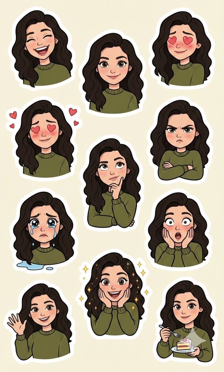Pixar Sticker Sheet Generation Prompt — example 2