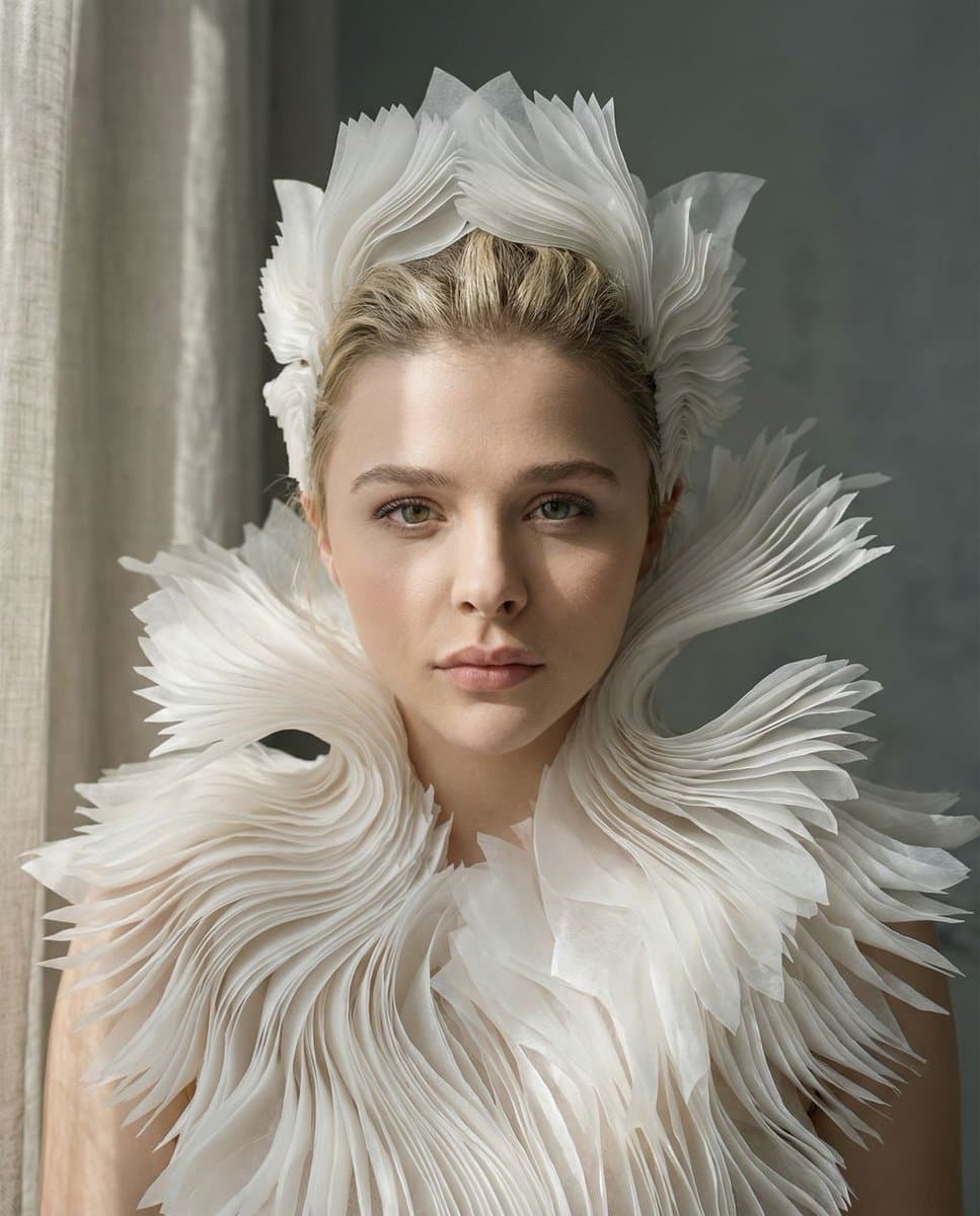 Porcelain Symbiosis Avant-Garde Portrait Prompt — example 1
